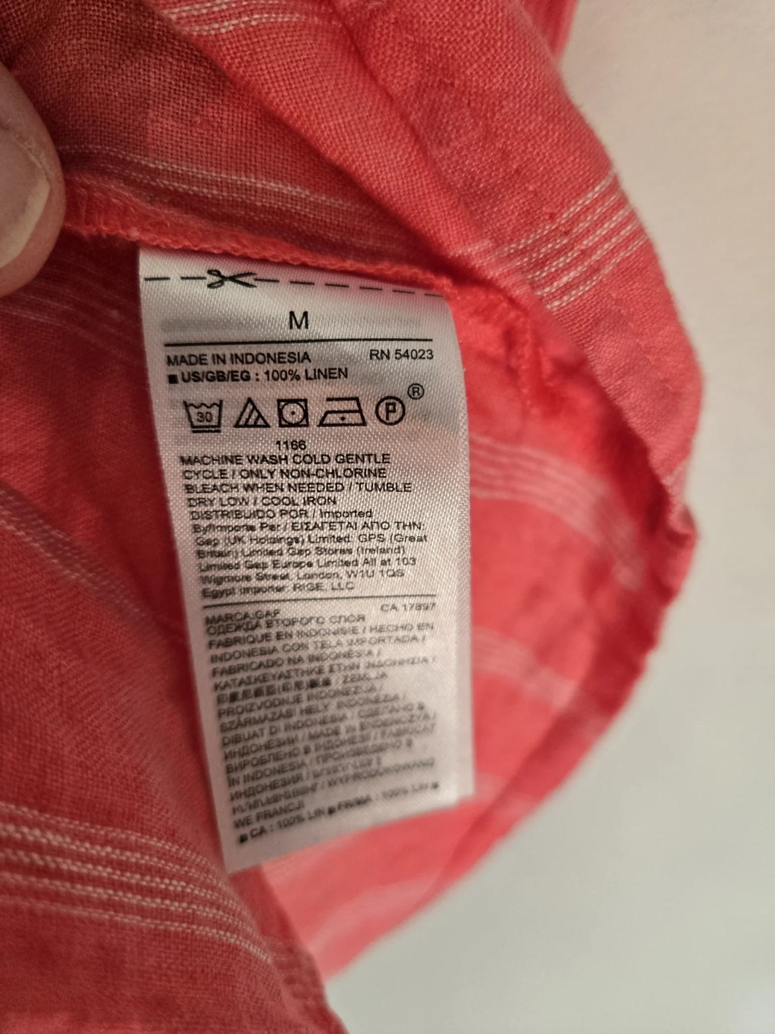 Image for Chemise en lin GAP