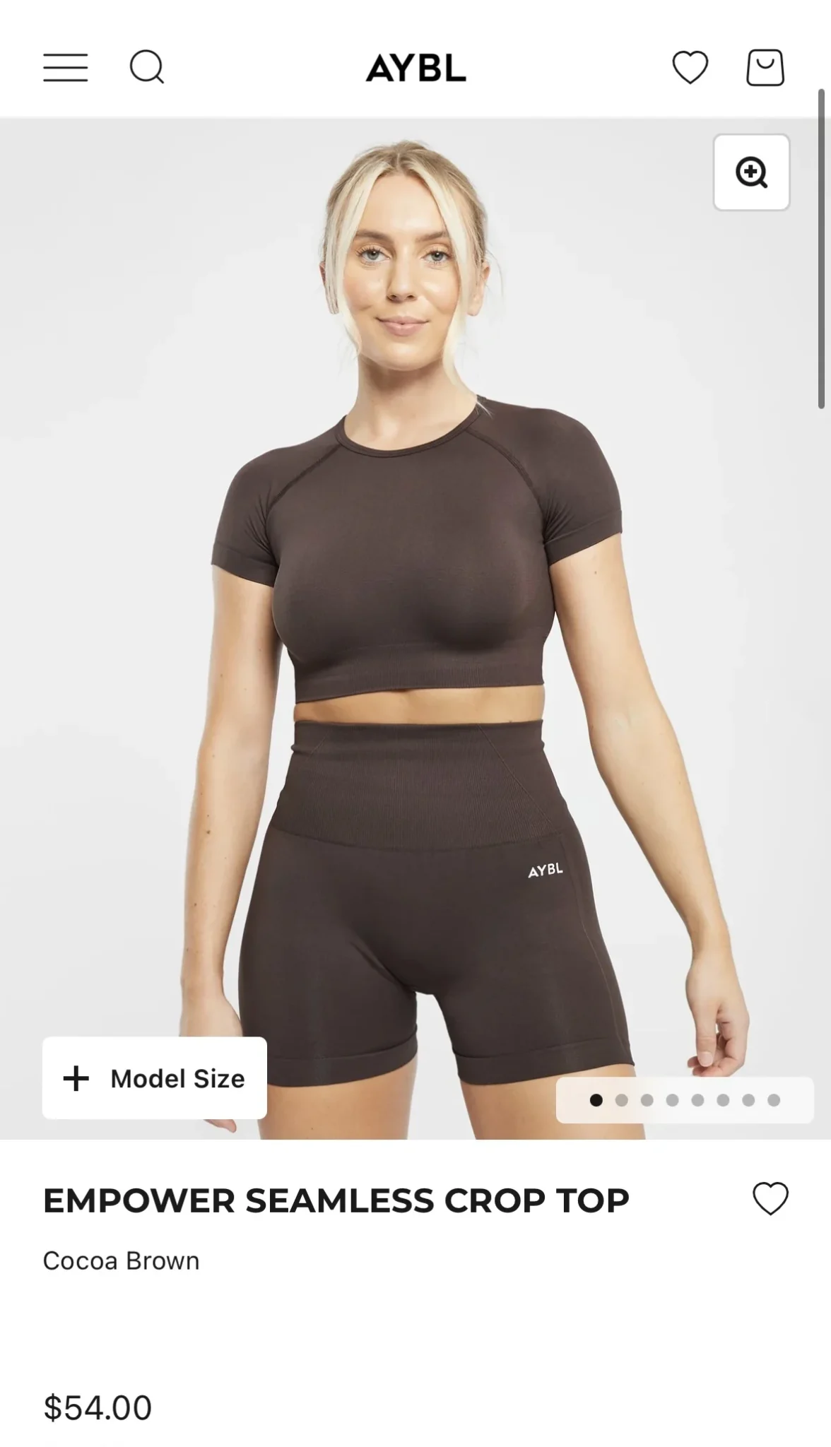 Featured image for Ensemble de sport AYBL Empower Seamless - Crop top et short