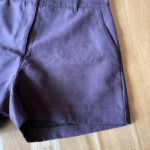 Thumbnail for Short en velours burgundy