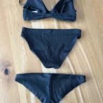 Thumbnail for Maillot de bain noir ribbed