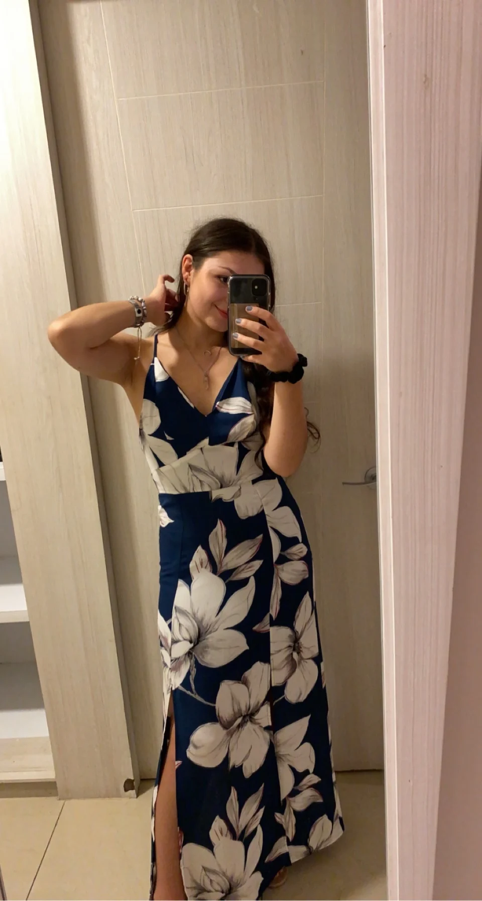 Robe longue Dynamite à motif fleuri Dynamite seconde main
