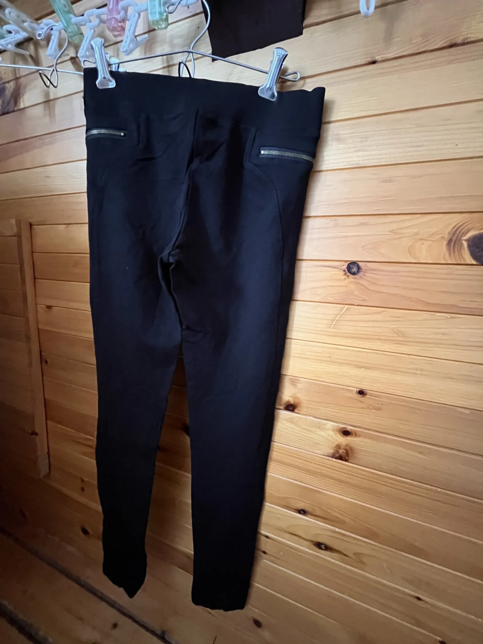 Image for Leggings noir avec zip décoratif