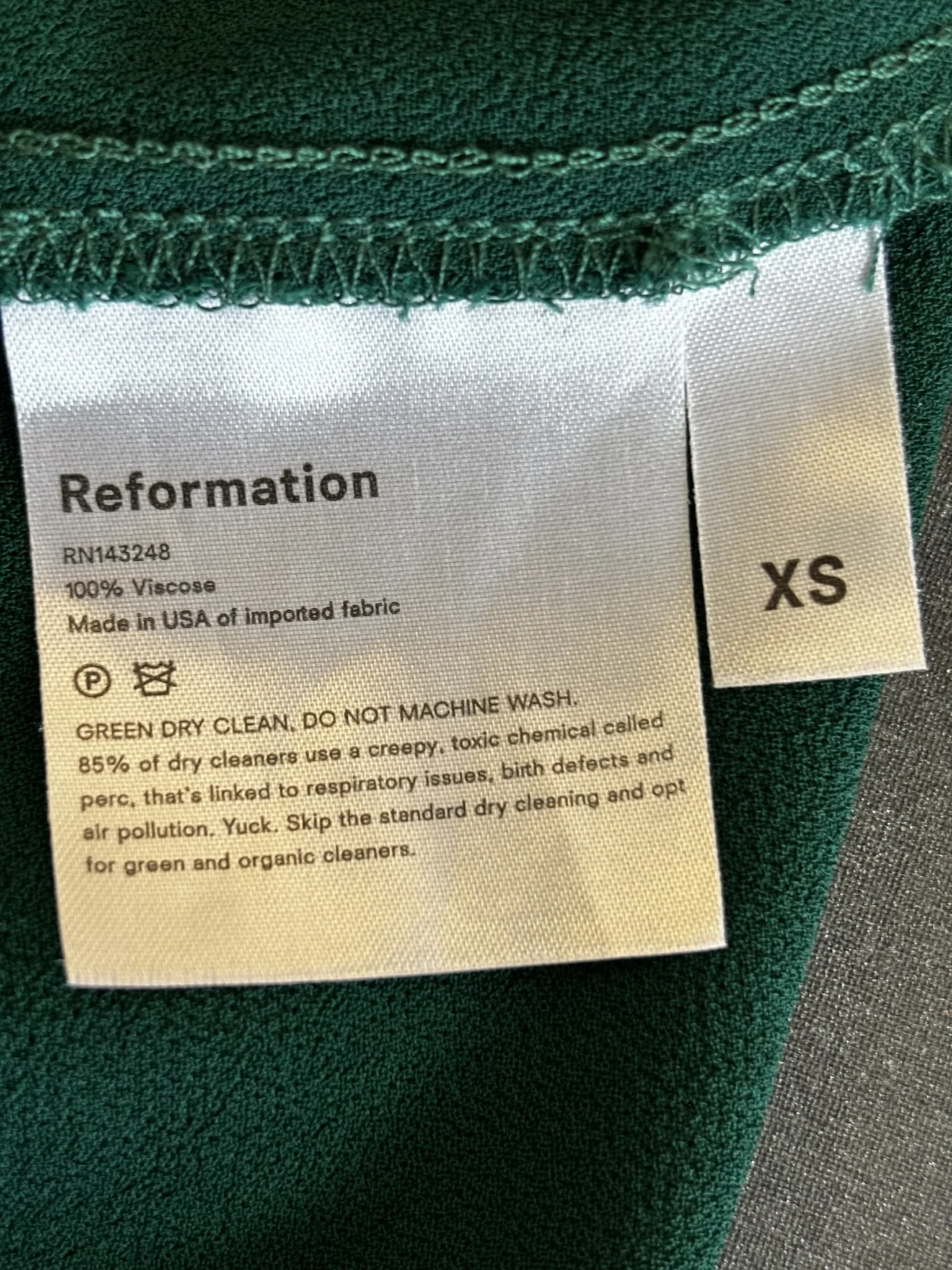 Image for ♥️Robe verte REFORMATION