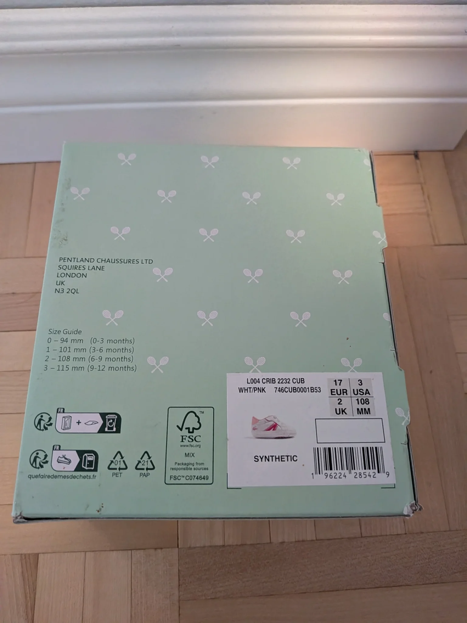 Image for My first Lacoste baby shoe