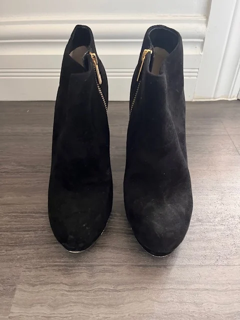 Image for Bottines en daim noir - Michael Kors