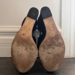 Thumbnail for Sandales compensées en daim bleu - Michael Kors