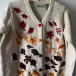 Featured thumbnail for Veste vintage 75% soie, 25 % coton - Knitter Julia