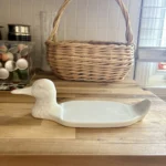 Thumbnail for Plateau en ceramique blanc - canard