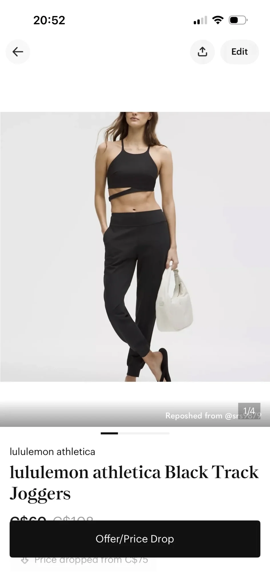Featured image for Pantalon Lululemon