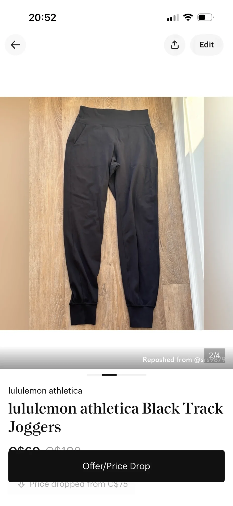 Image for Pantalon Lululemon
