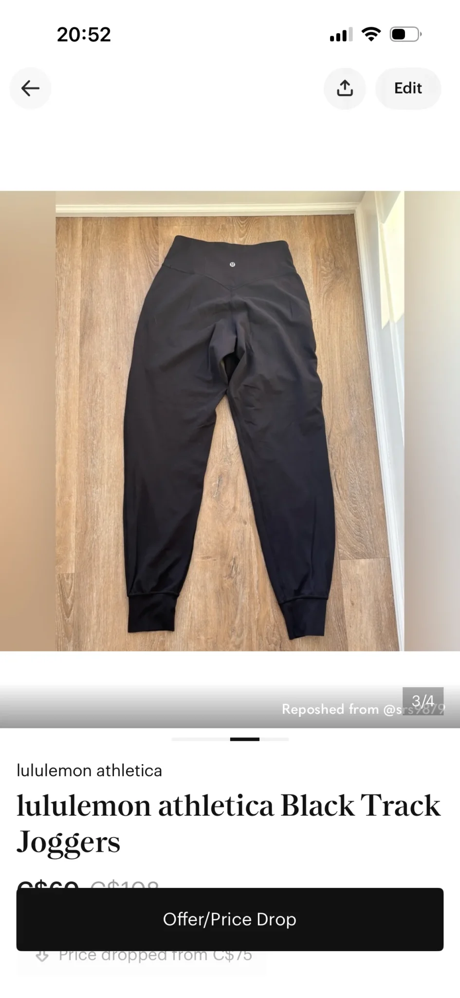 Image for Pantalon Lululemon