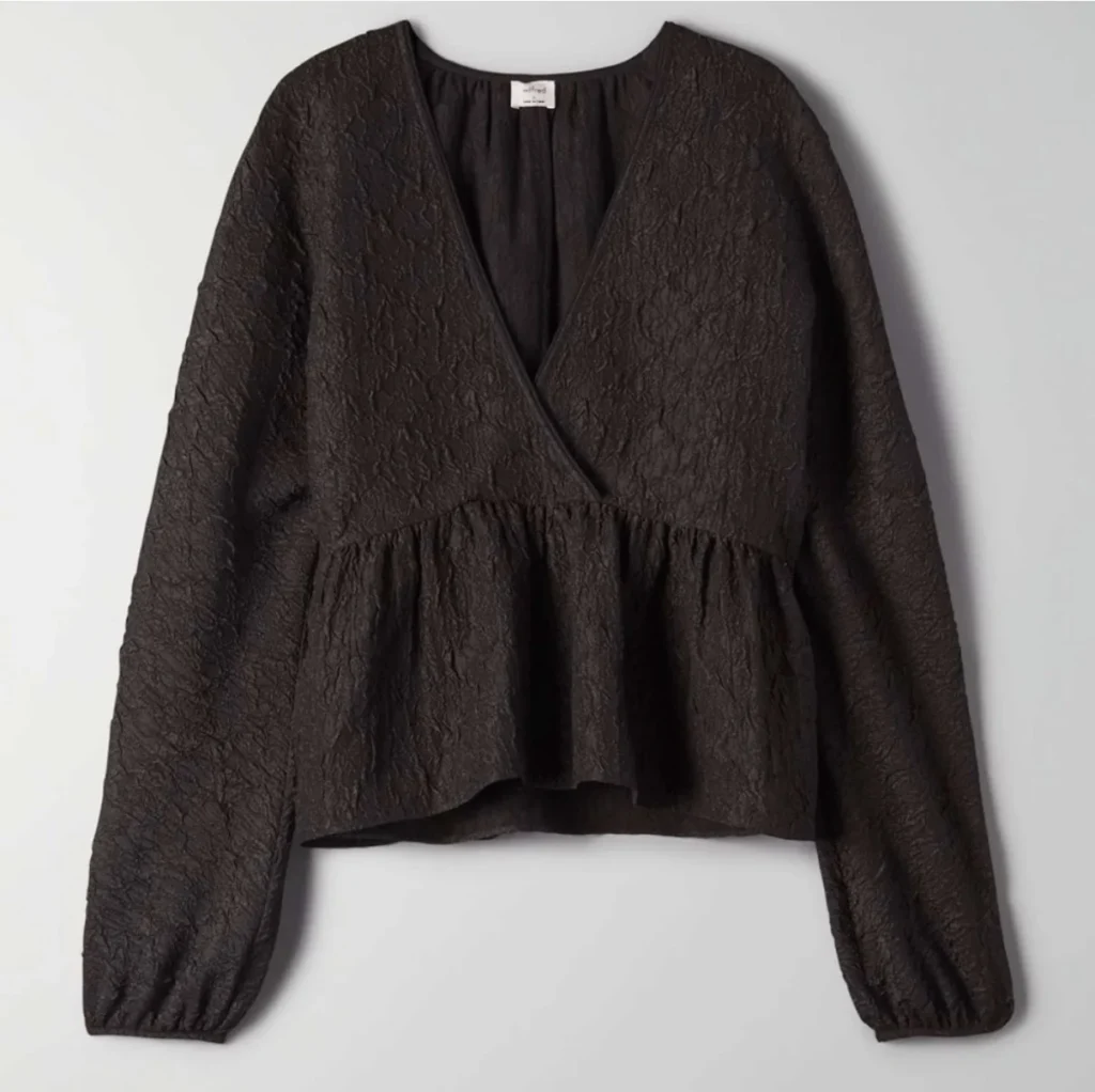 Featured image for Wilfred Peplum Blouse NEW