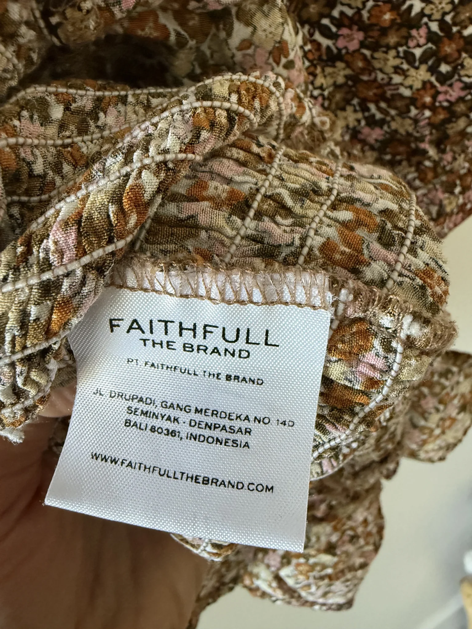 Image for Faithful the Brand Robe Fleuri
