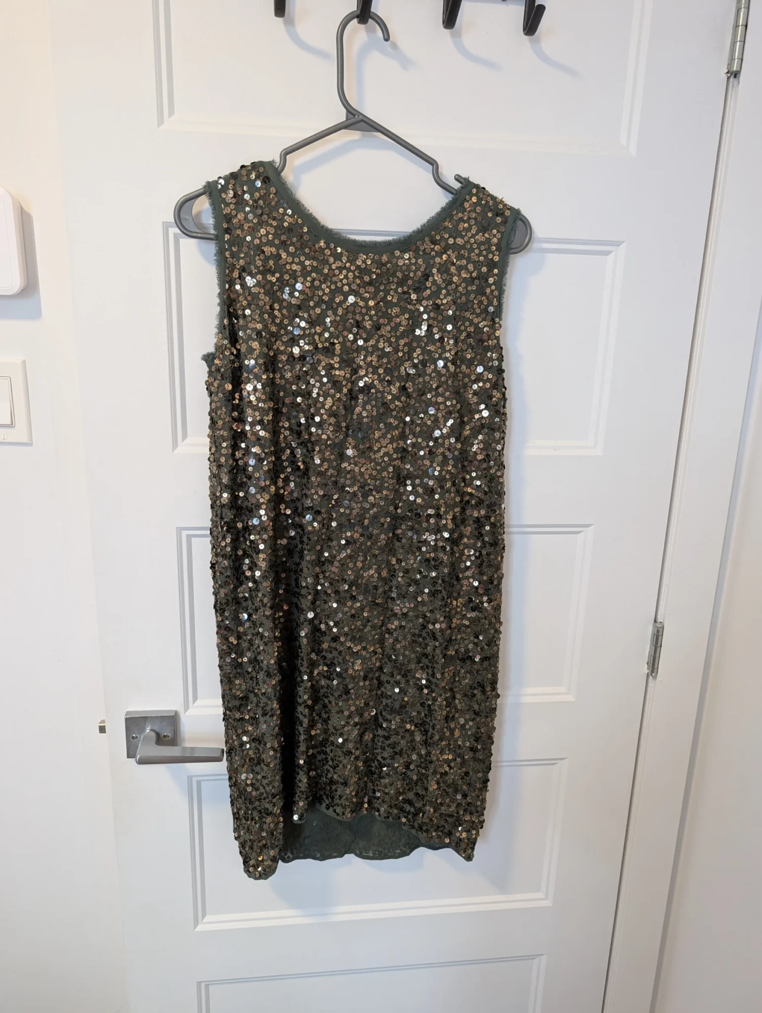Image for Noa Noa/Robe kaki à paillettes Sz S