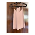 Featured thumbnail for Camisole RW&CO rose poudré col licou – haut fluide élégant taille M