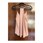 Thumbnail for Camisole RW&CO rose poudré col licou – haut fluide élégant taille M