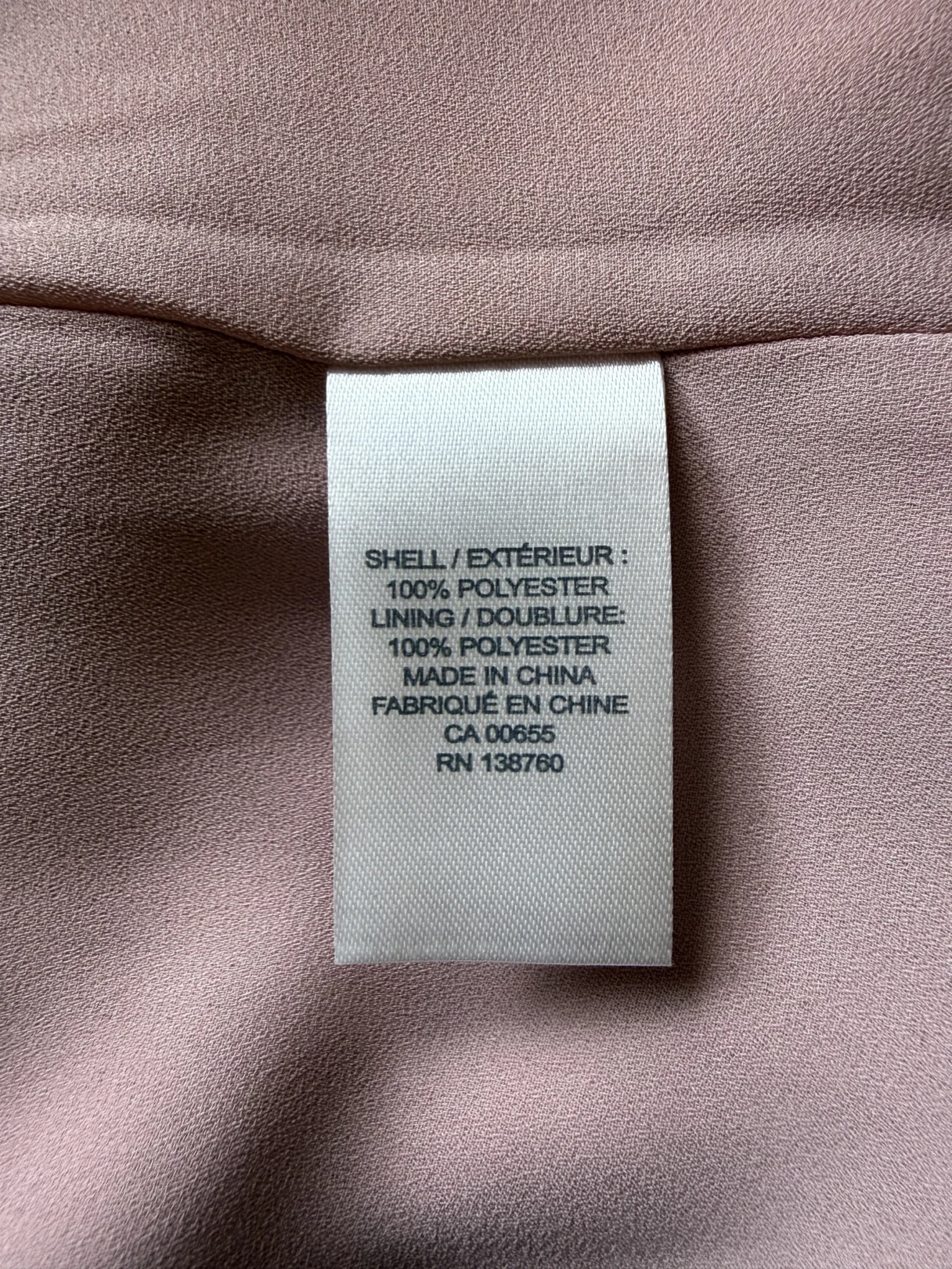 Image for Camisole RW&CO rose poudré col licou – haut fluide élégant taille M