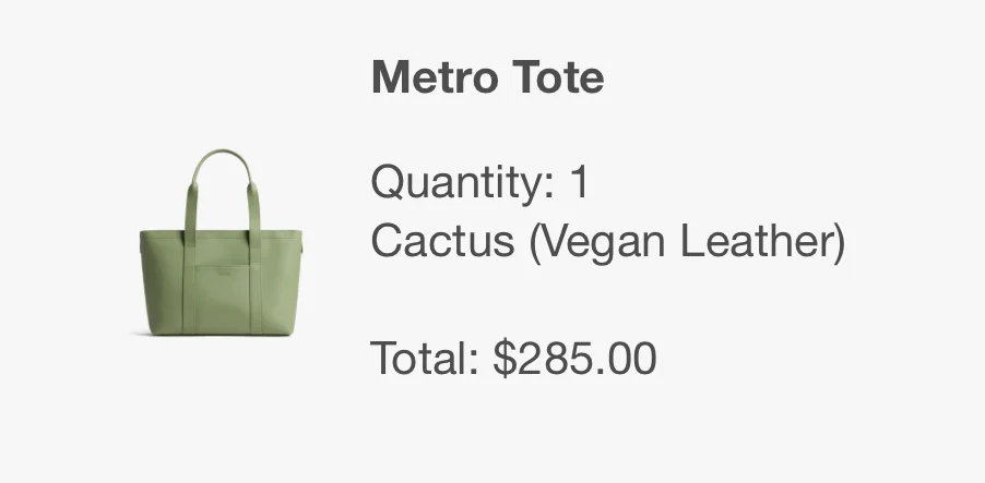 Image for Monos Metro Tote