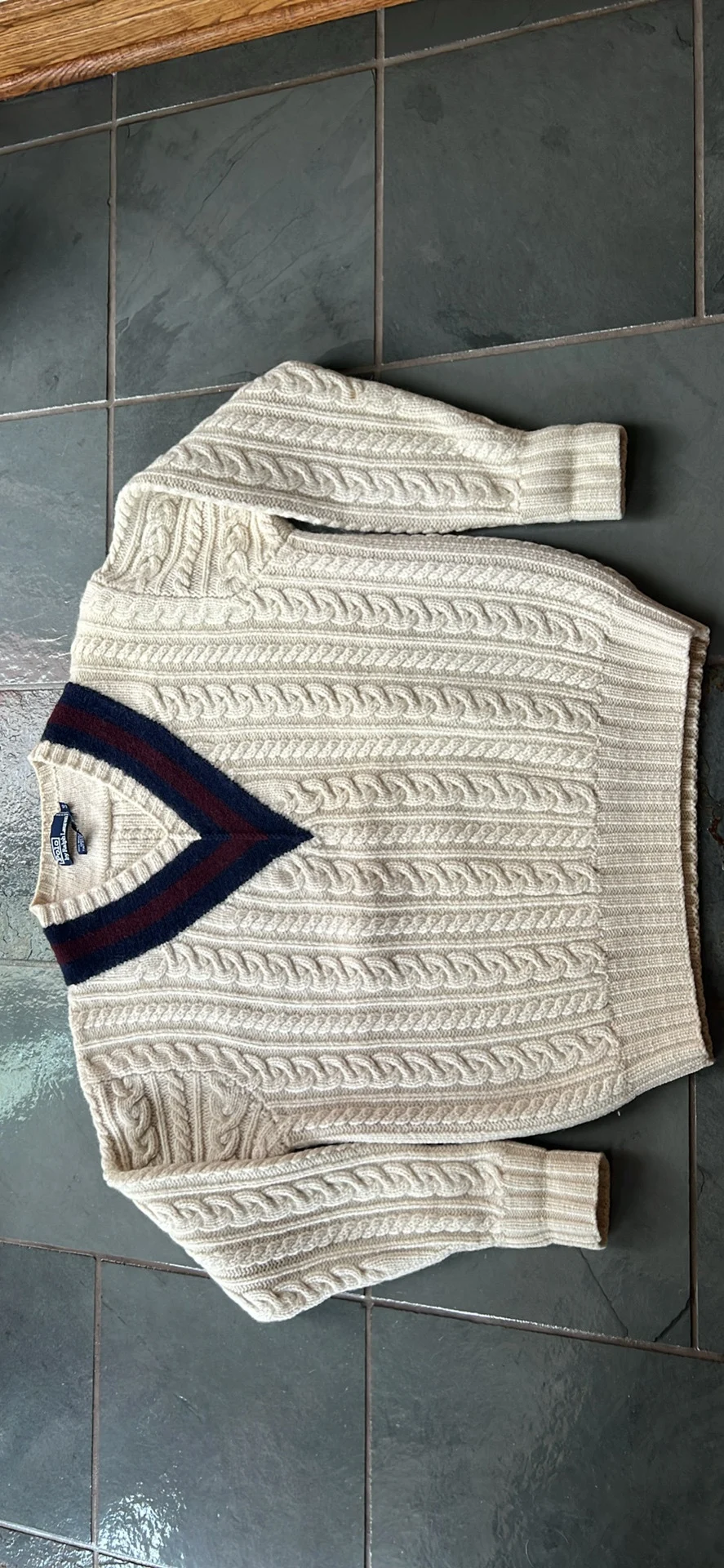 Pull tricoté 100% laine Ralph Lauren seconde main