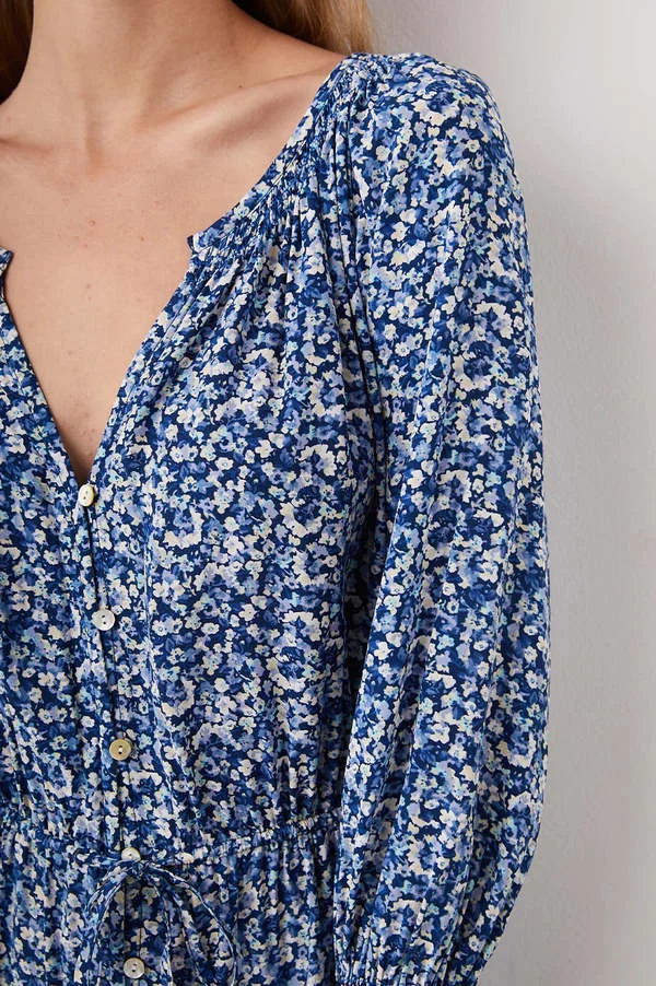 Image for Blue floral Rails dress size XS