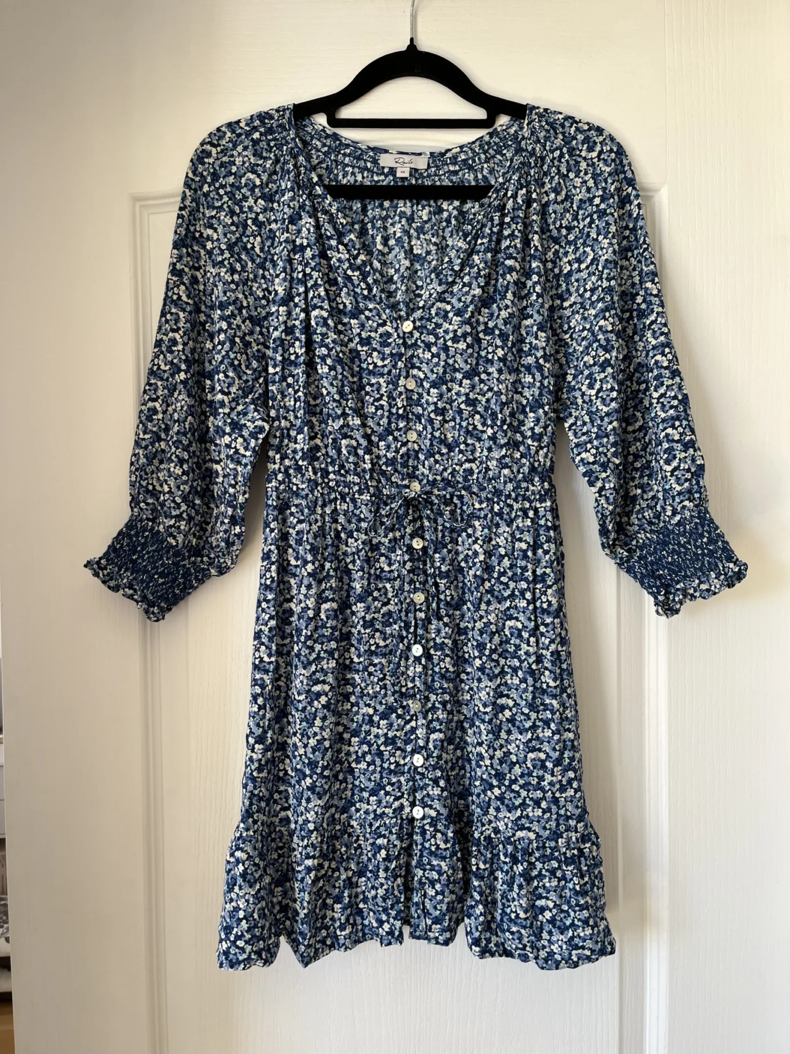 Image for Blue floral Rails dress size XS