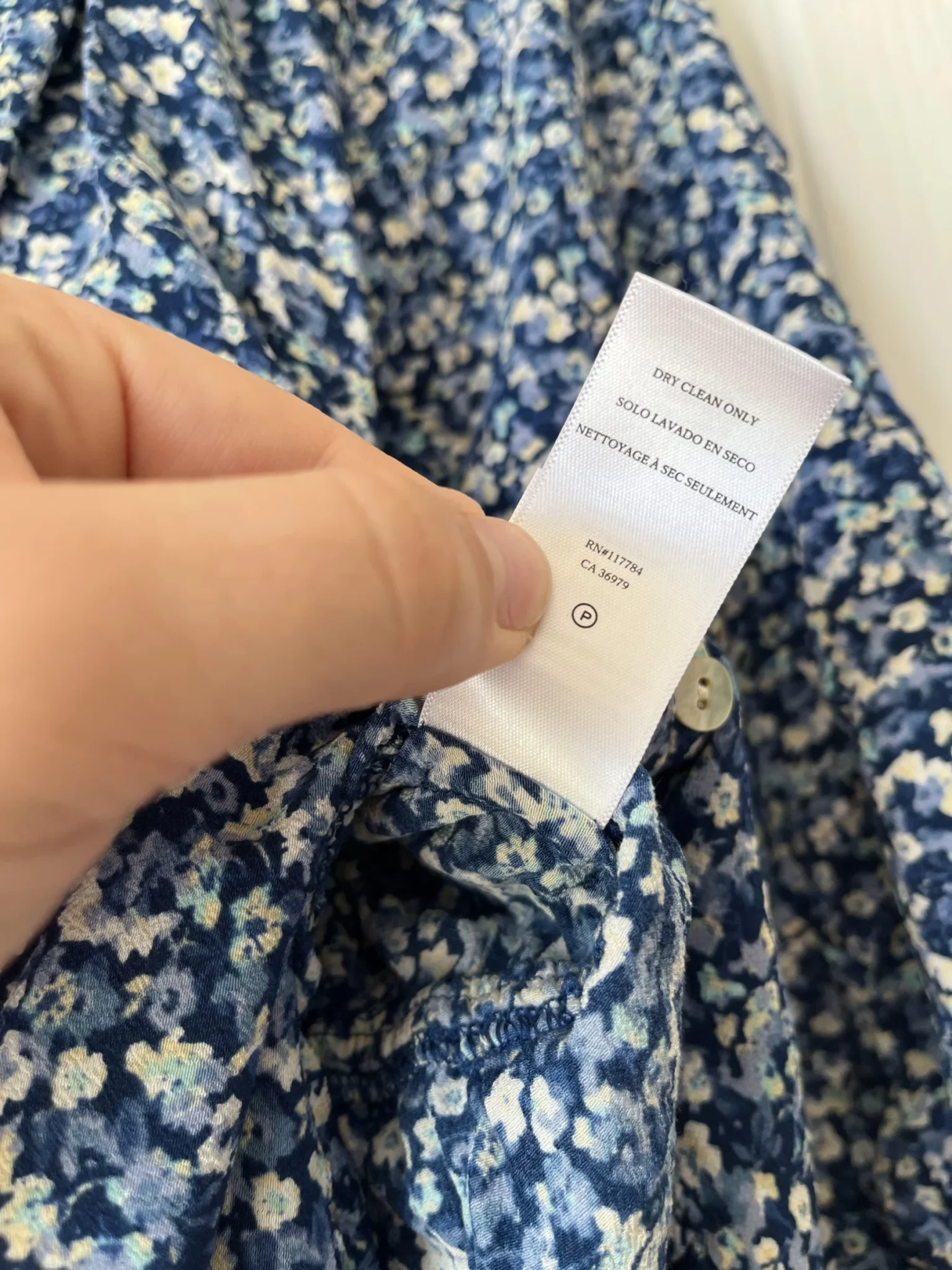 Image for Blue floral Rails dress size XS