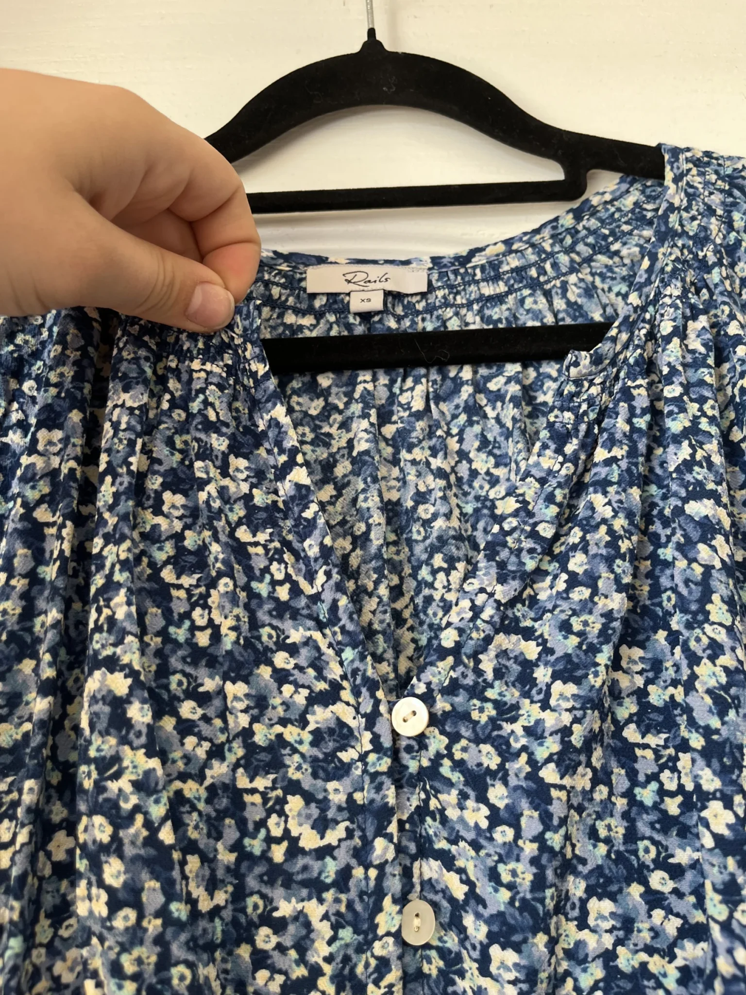 Image for Blue floral Rails dress size XS