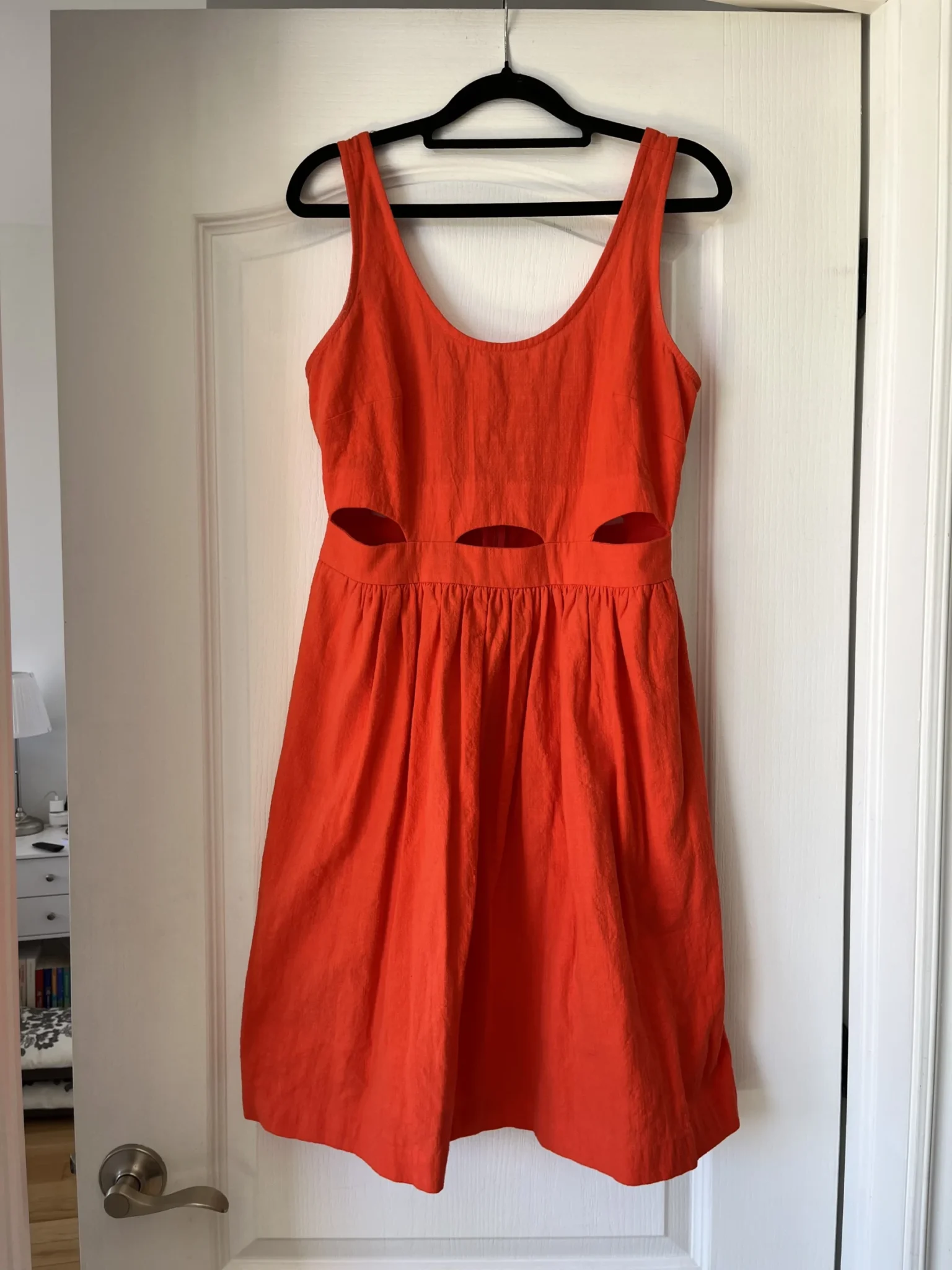 Image for Robe Eve Gravel à découpes taille S orange corail