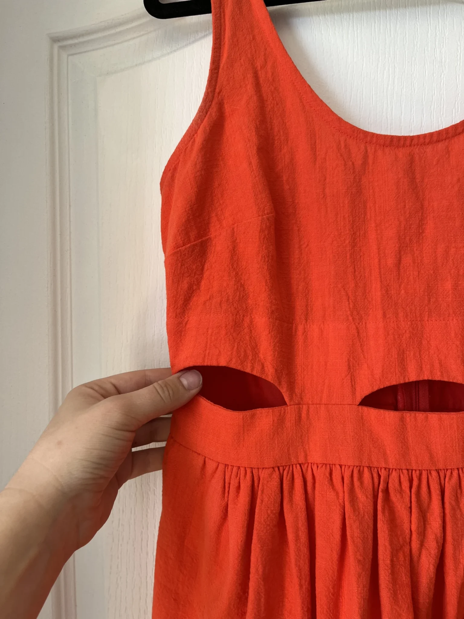 Image for Robe Eve Gravel à découpes taille S orange corail