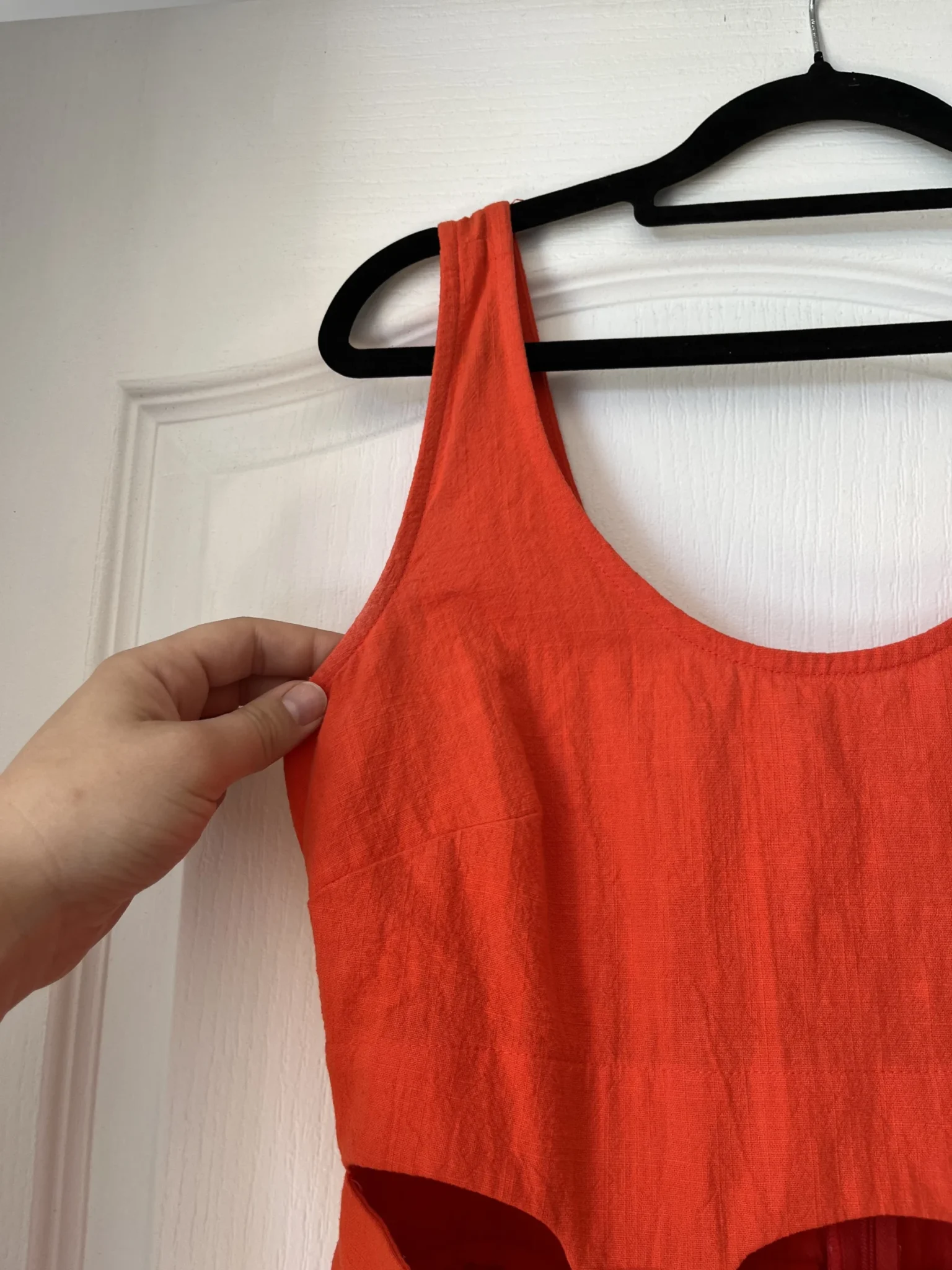 Image for Robe Eve Gravel à découpes taille S orange corail