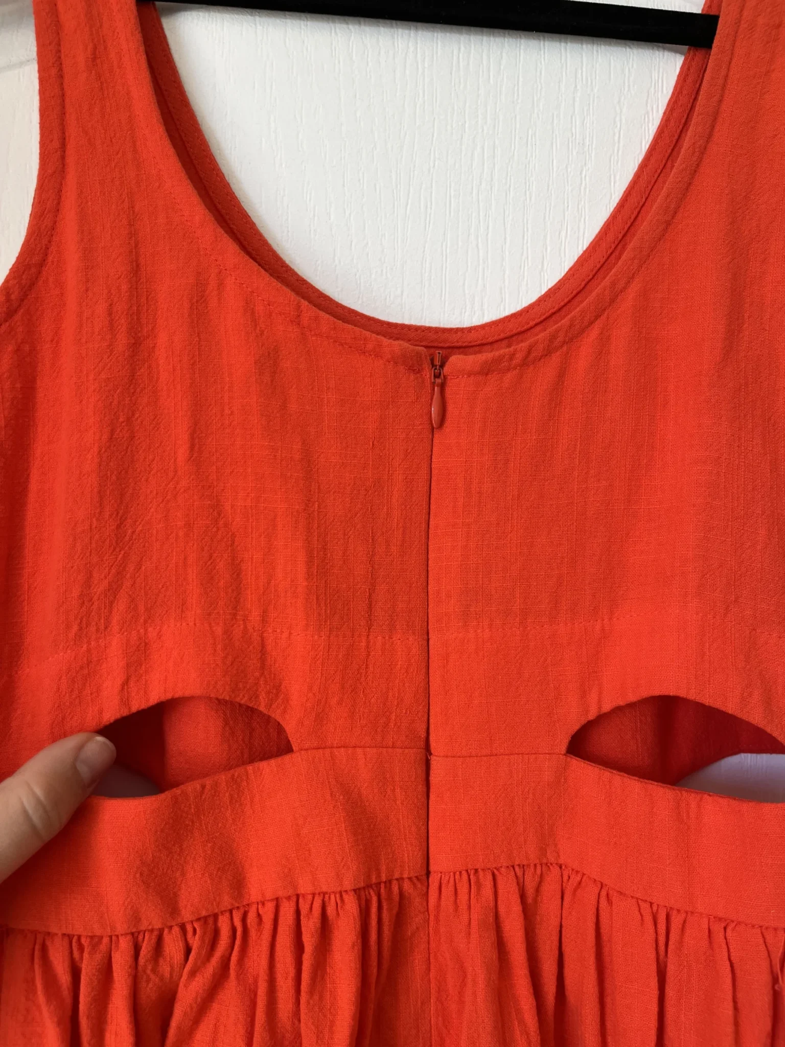 Image for Robe Eve Gravel à découpes taille S orange corail