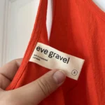 Thumbnail for Robe Eve Gravel à découpes taille S orange corail