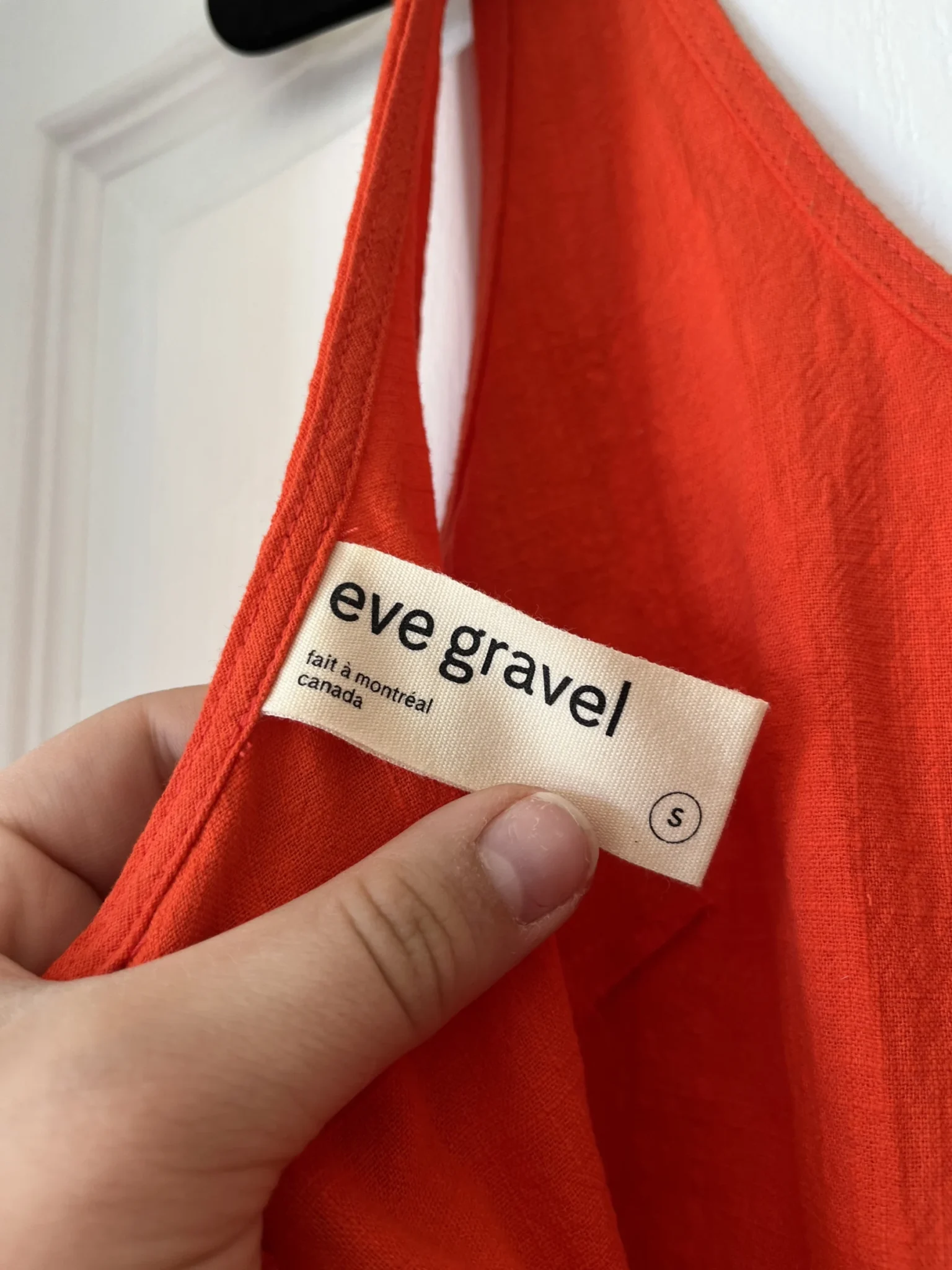 Image for Robe Eve Gravel à découpes taille S orange corail