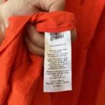 Thumbnail for Robe Eve Gravel à découpes taille S orange corail