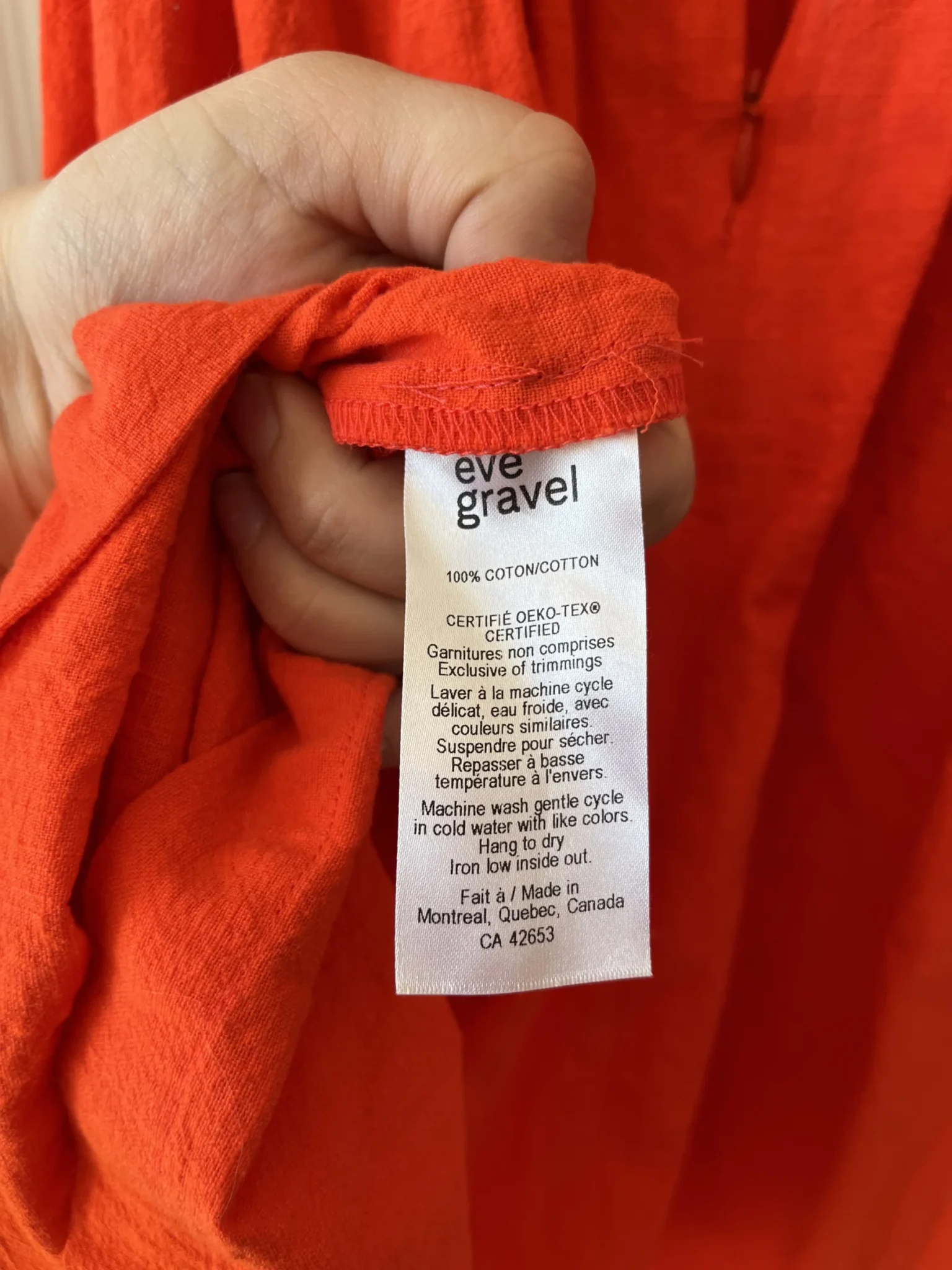 Image for Robe Eve Gravel à découpes taille S orange corail
