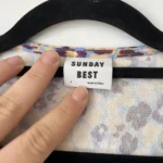Thumbnail for Sunday Best dress, size L, floral motif, wrap style