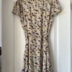 Thumbnail for Sunday Best dress, size L, floral motif, wrap style