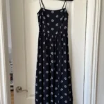 Featured thumbnail for Size 2 navy blue floral Babaton dress