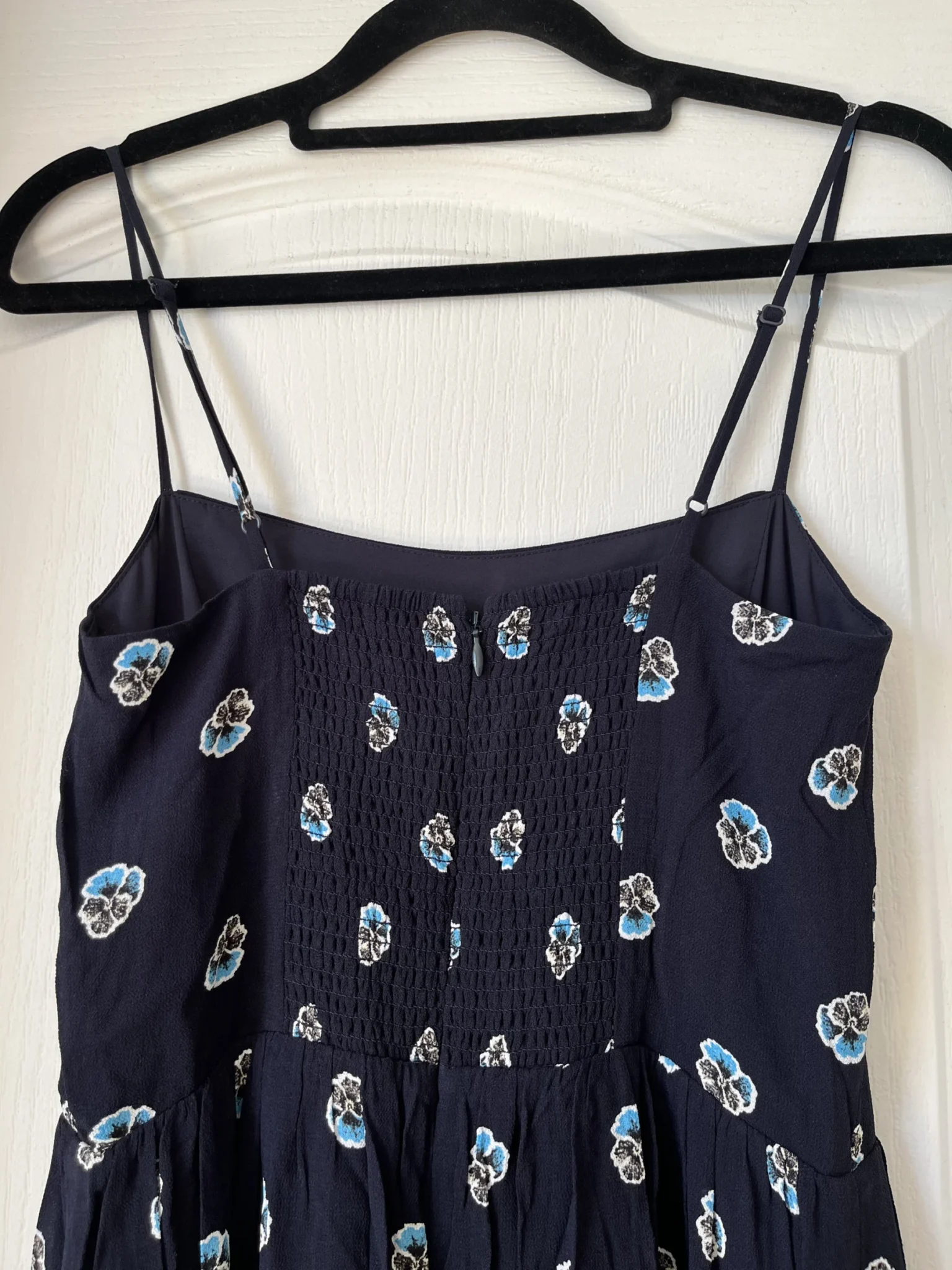 Image for Size 2 navy blue floral Babaton dress