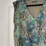 Thumbnail for IKKS Paris khaki patterned dress size S (34)