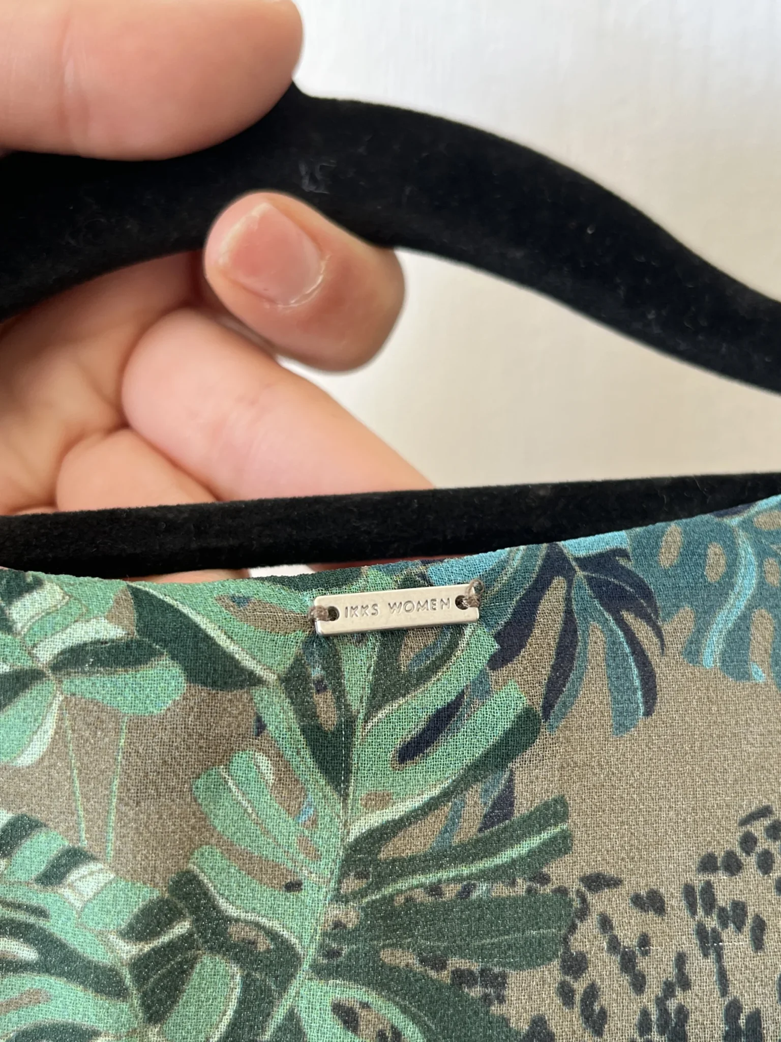 Image for IKKS Paris khaki patterned dress size S (34)