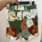 Thumbnail for Ted Baker shorts size 1 (4US) with colourful satin pattern