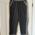 Featured thumbnail for Scotch and Soda women's trousers size 1 navy blue patterned