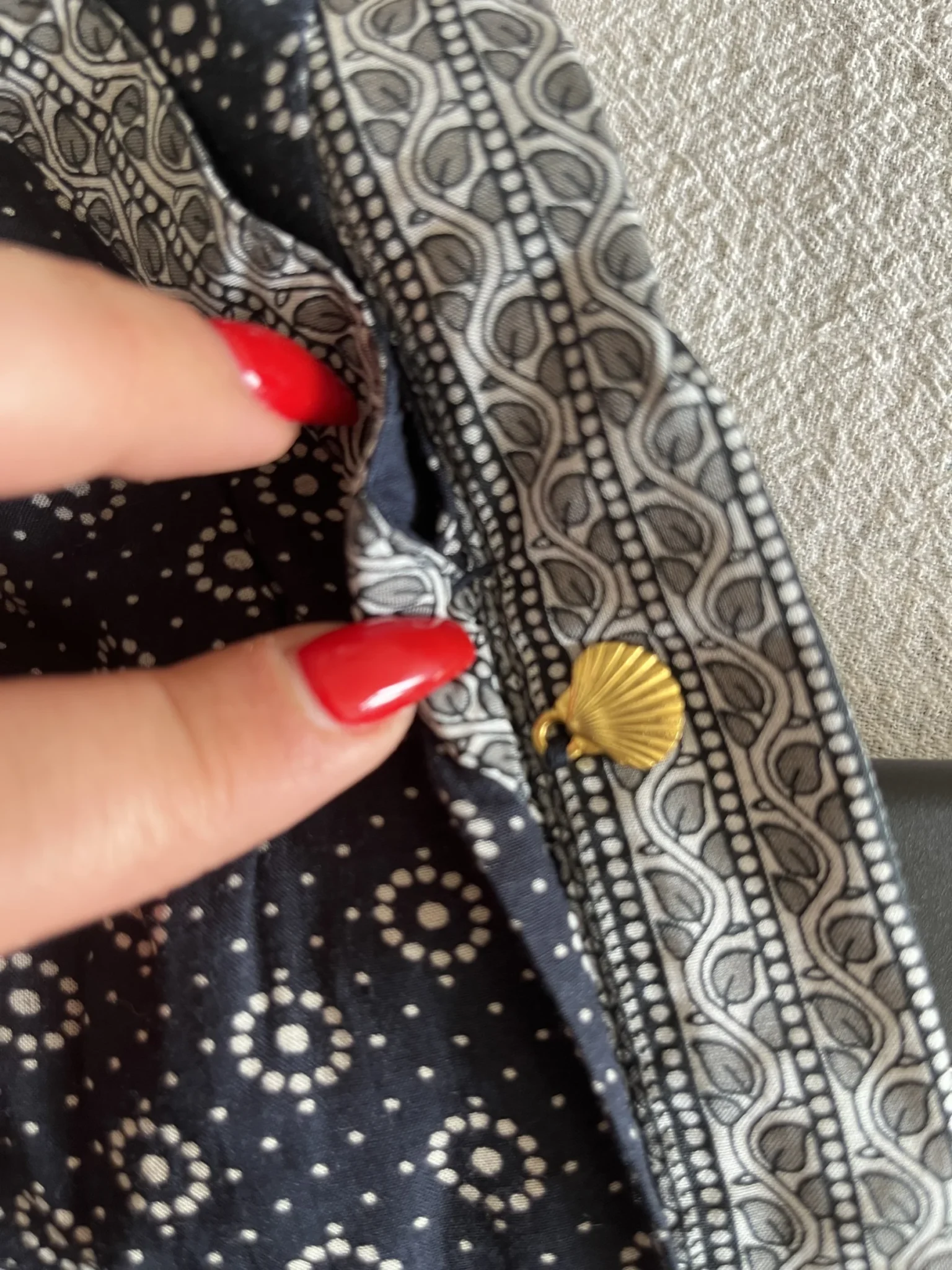 Image for Scotch and Soda women's trousers size 1 navy blue patterned