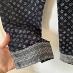 Thumbnail for Scotch and Soda women's trousers size 1 navy blue patterned