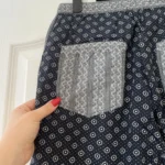 Thumbnail for Scotch and Soda women's trousers size 1 navy blue patterned
