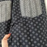 Thumbnail for Scotch and Soda women's trousers size 1 navy blue patterned