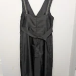 Thumbnail for Robe gris foncé avec col à paillettes – Oltre