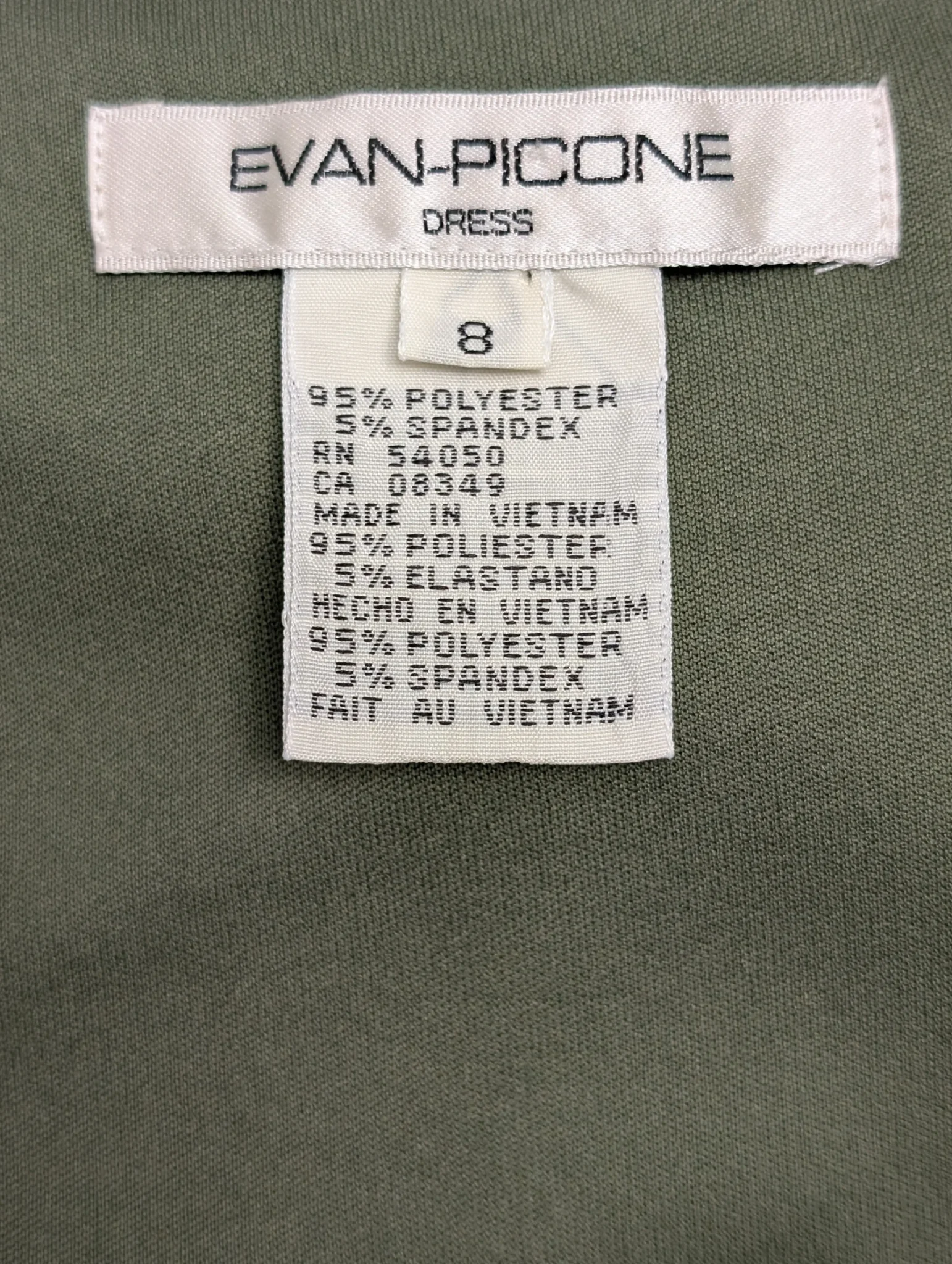 Image for Robe vert pomme – Evan-Picone