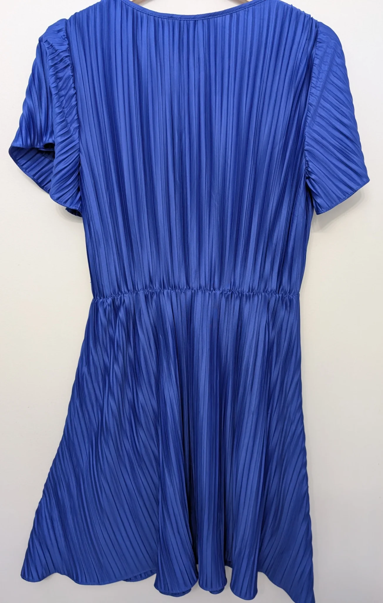 Image for Robe bleu royal à tissu ondulé – DKNY